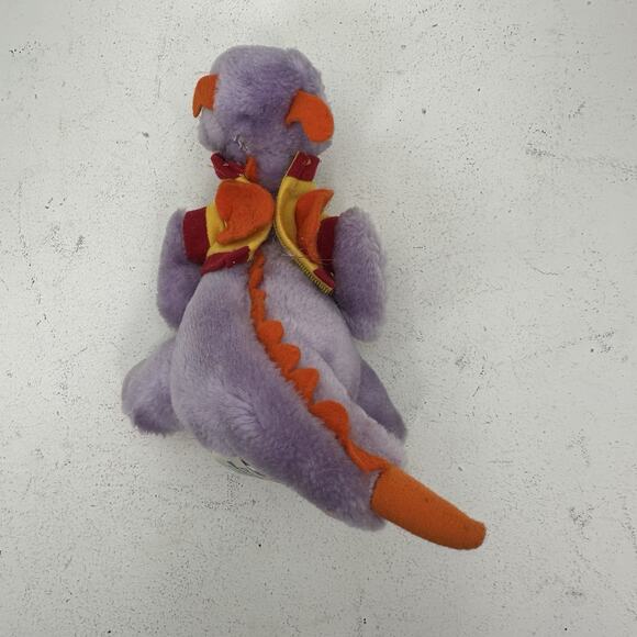 VTG Figment 8” Plush Purple Dragon Disney World Epcot 1982 Disneyland Parks - Picture 5 of 7